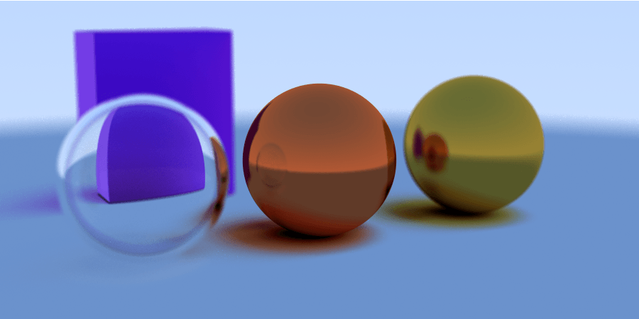 Raytracer rendered scene